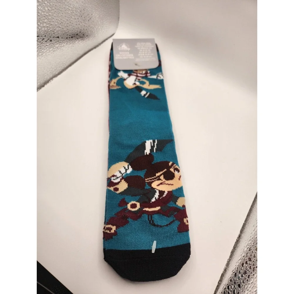 Disney Parks Pirates of the Caribbean Youth Sock Set Medium (10-13) Mickey Mouse